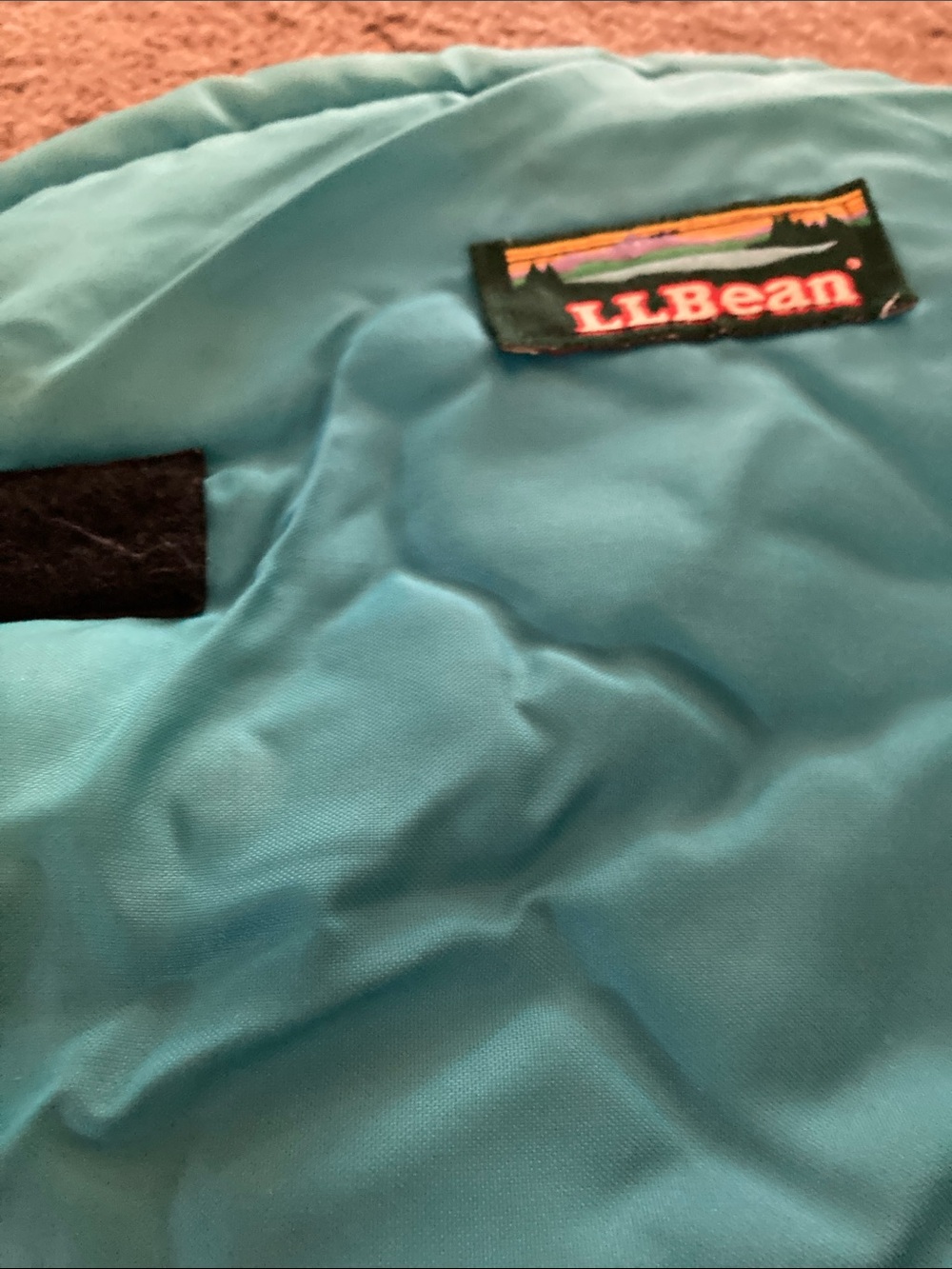 LL bean vintage sleeping with storage bag zip up .